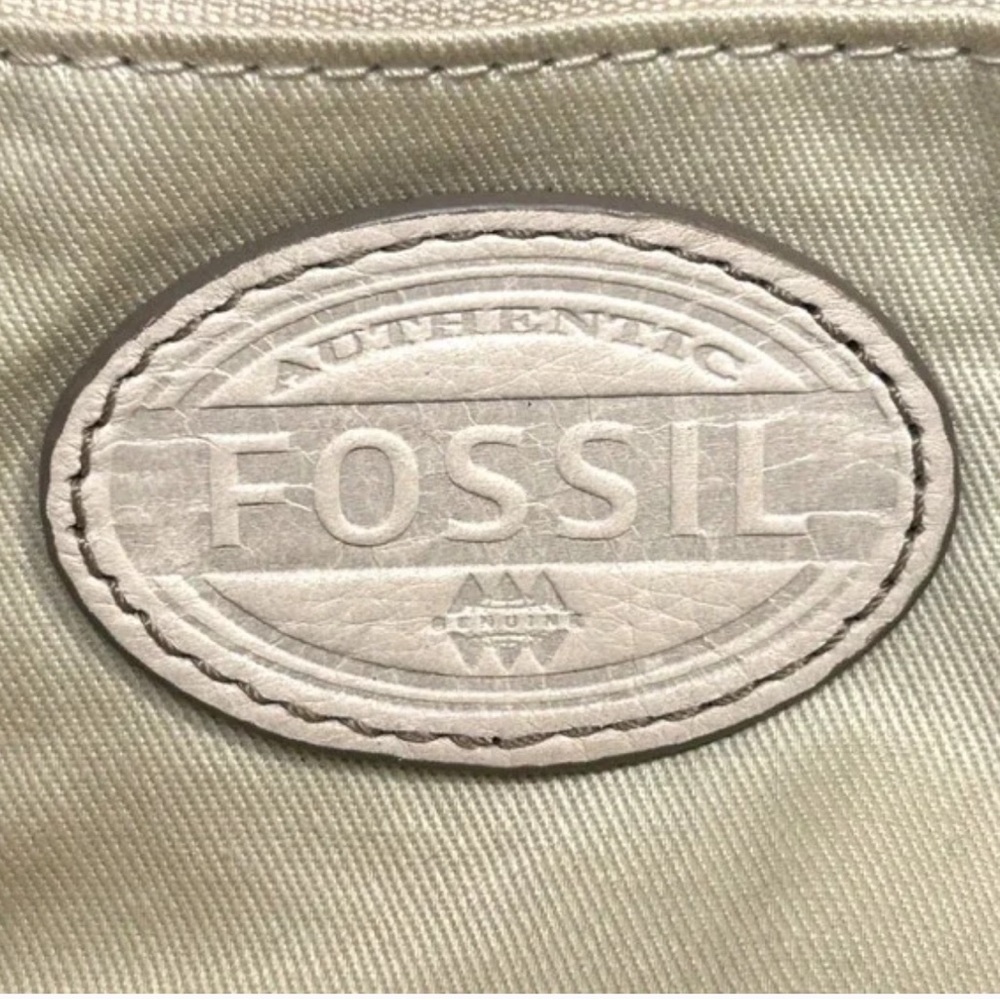 Fossil cream Genuine Leather Crossbody Shoulder Bag - Picture 6 of 7
